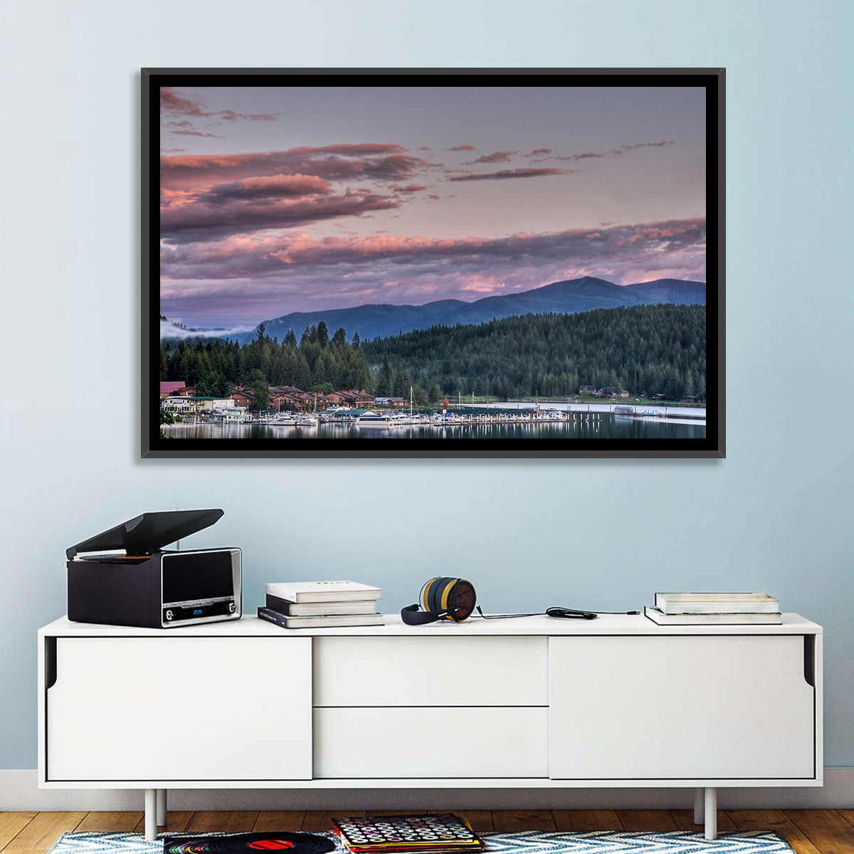 Lake Pend Oreille Twilight Reflection Wall Art