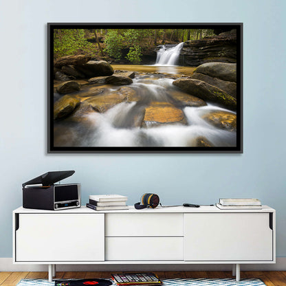 South Carolina Forest Waterfall Wall Art