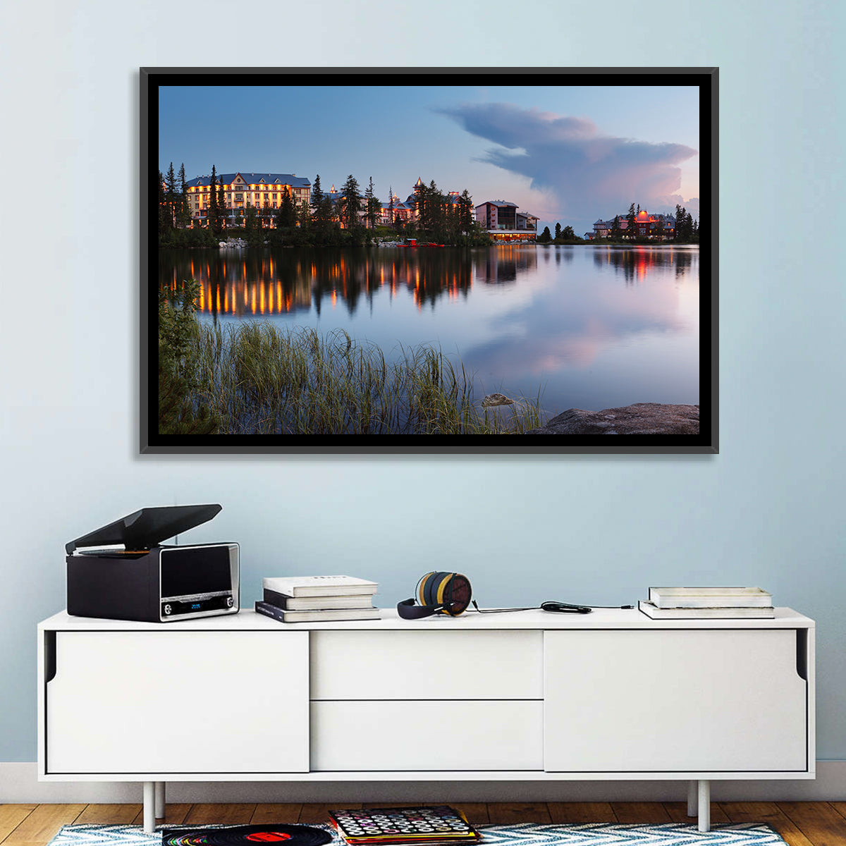 Štrbské Pleso at Dusk Wall Art