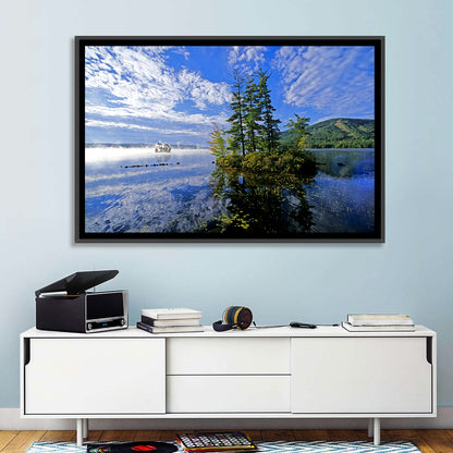 Misty Maine Lake Wall Art
