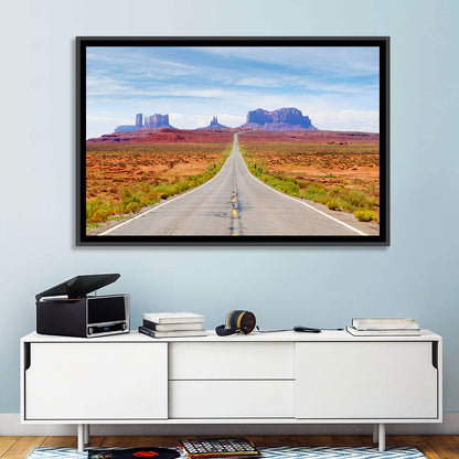 Highway 163 Into Monument Valley Wall Art