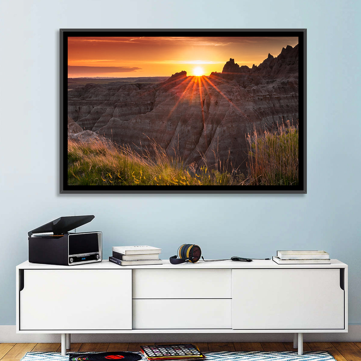 Badlands National Park Sunset Wall Art