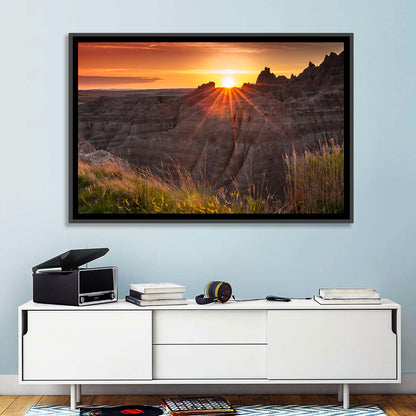 Badlands National Park Sunset Wall Art