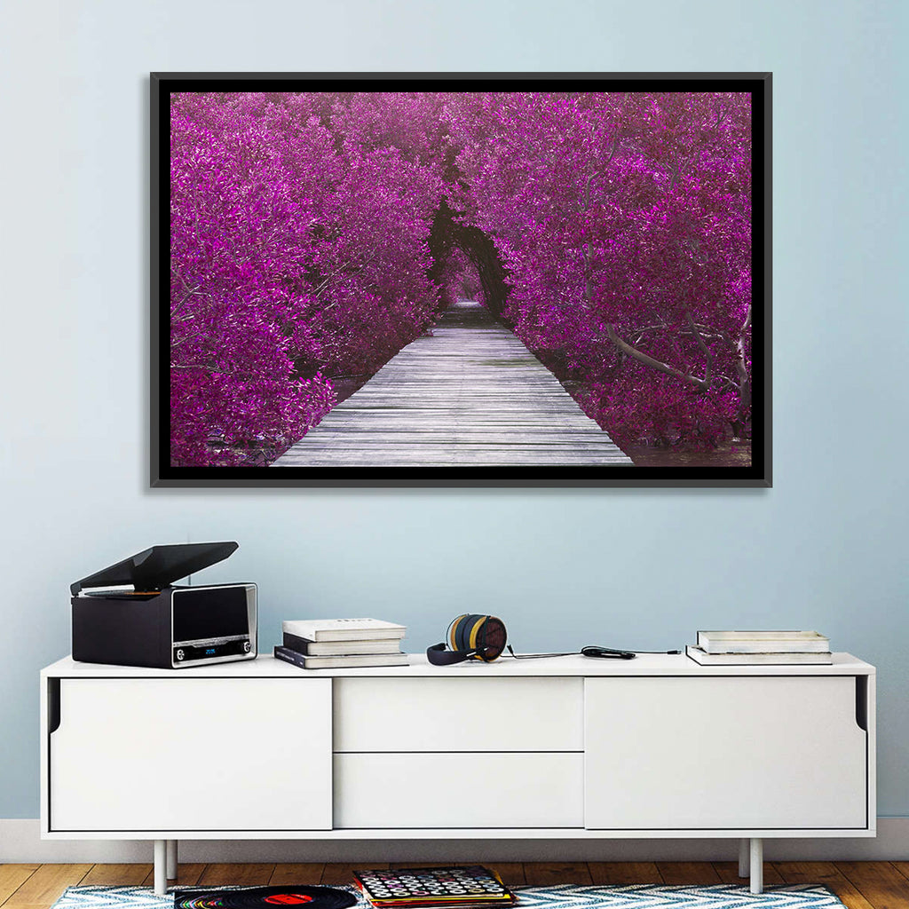 Magenta Mangrove Pathway Wall Art