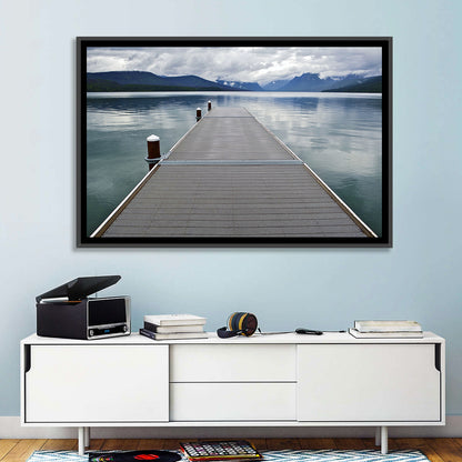 Lake Mcdonald Wooden Dock Wall Art
