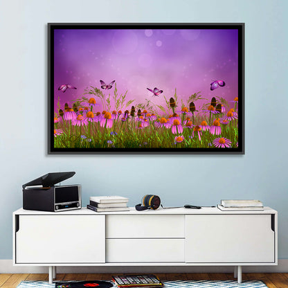 Floral Butterflies Concept Wall Art