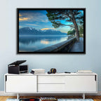 Lake Geneva View from Montreux Wall Art