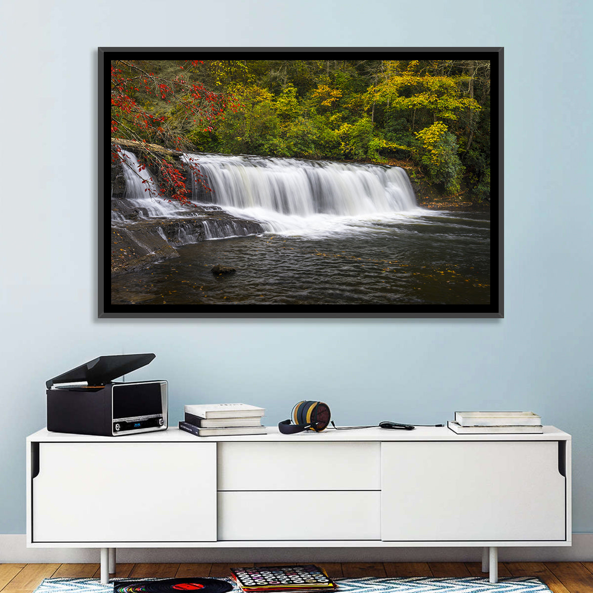 Dupont State Forest Autumn Waterfall Stream Wall Art