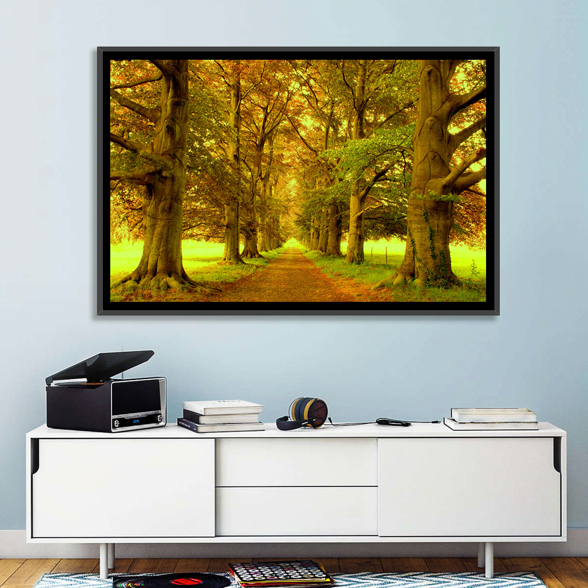 Beech Tree Lane at Golden Hour Wall Art