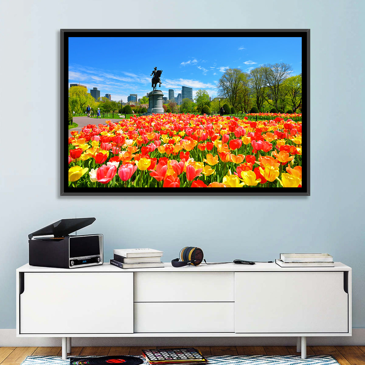 Boston Public Garden Tulips Wall Art