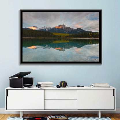 Patricia Lake Golden Hour Reflection Wall Art