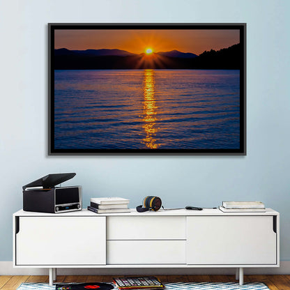 Lake Jocassee Golden Sunrise Wall Art