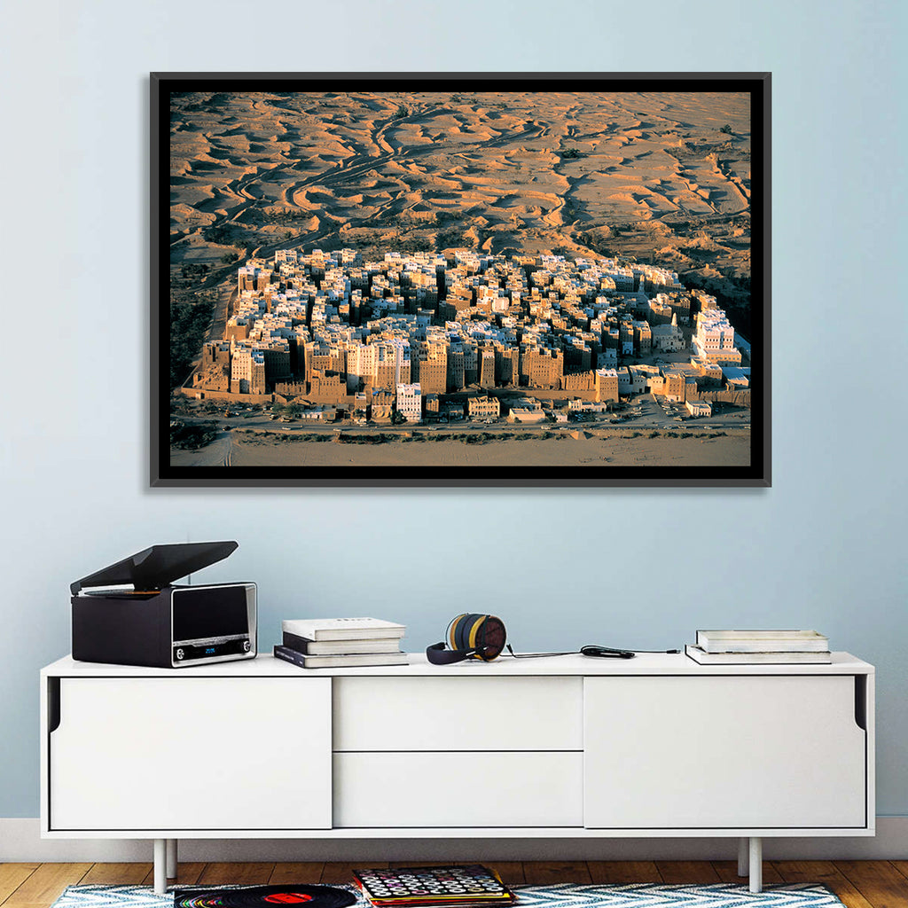 Shibam Mudbrick Cityscape Wall Art