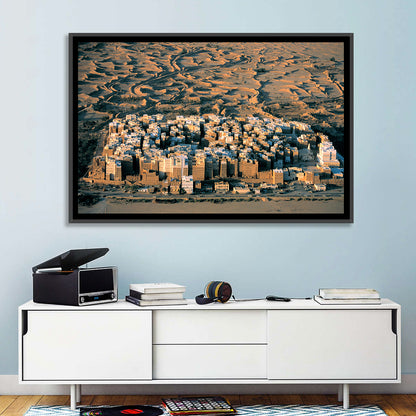 Shibam Mudbrick Cityscape Wall Art