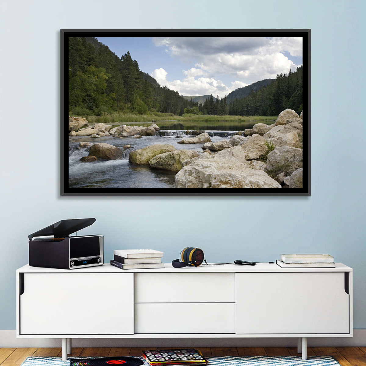 Spearfish Canyon, Black Hills Wall Art in a room, landscape