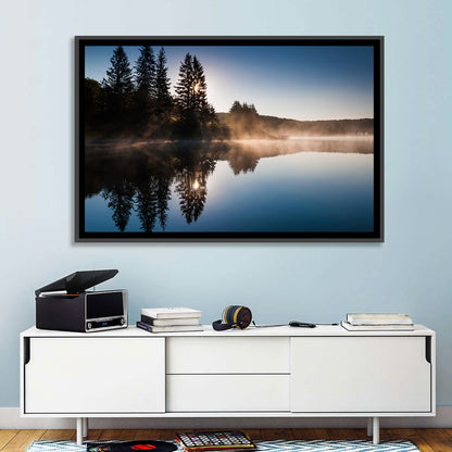 Spruce Knob Lake Morning Mist Wall Art