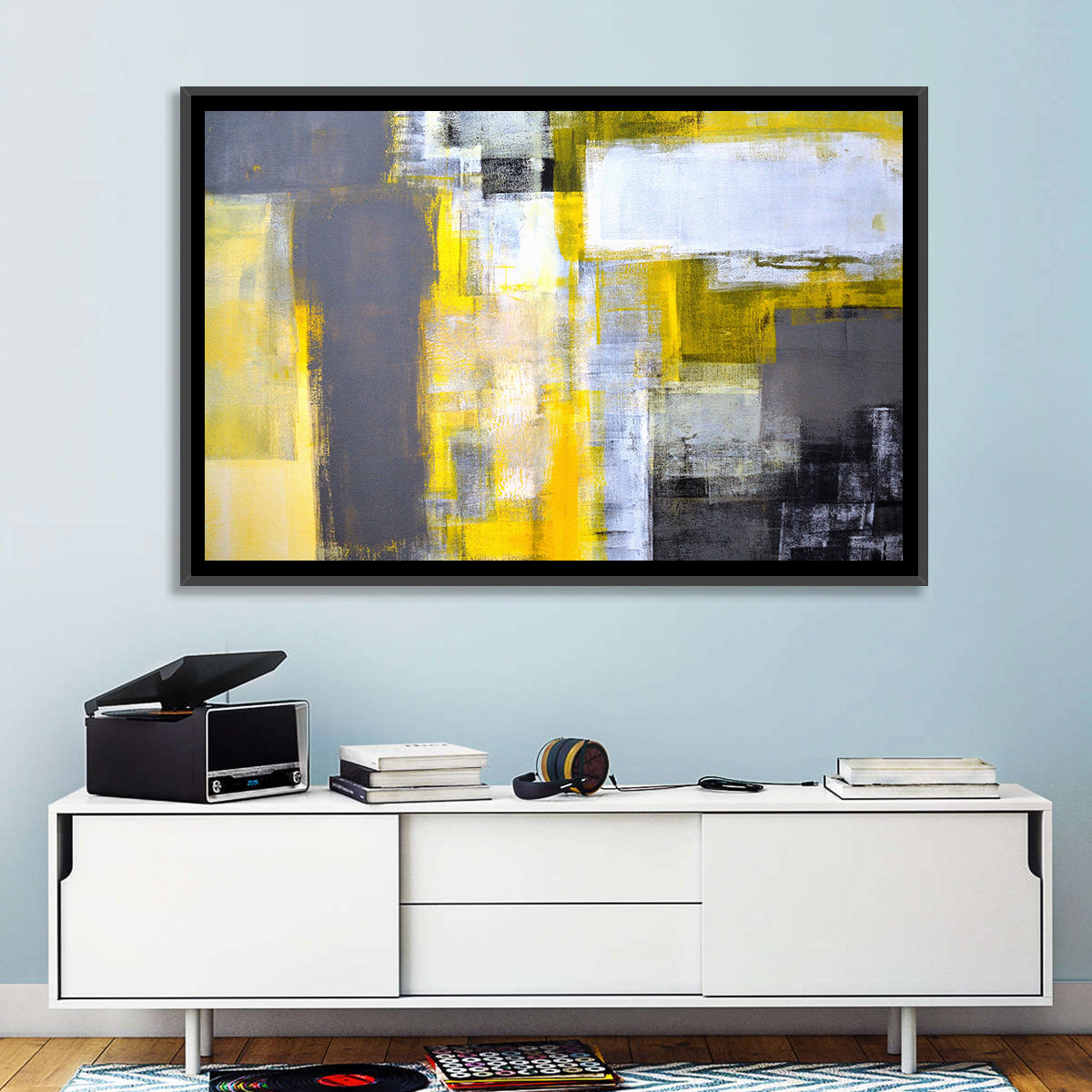 Colors Brush Abstract Wall Art