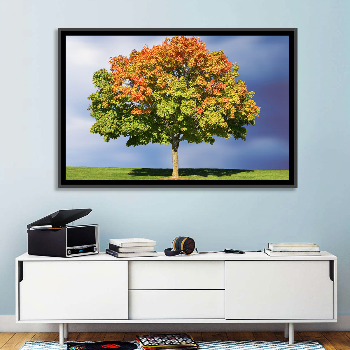 Maple with Split Foliage Wall Art in a room, landscape