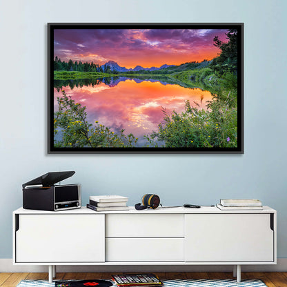 Oxbow Bend Sunset Wall Art