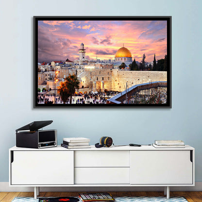Jerusalem Old City Sunset Wall Art