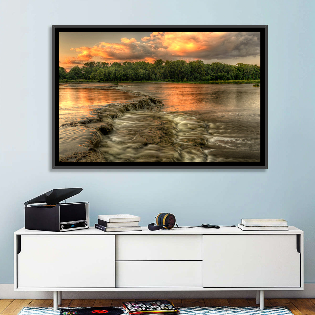 Maumee River Sunset Wall Art