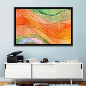 Flying Waves Abstract Wall Art