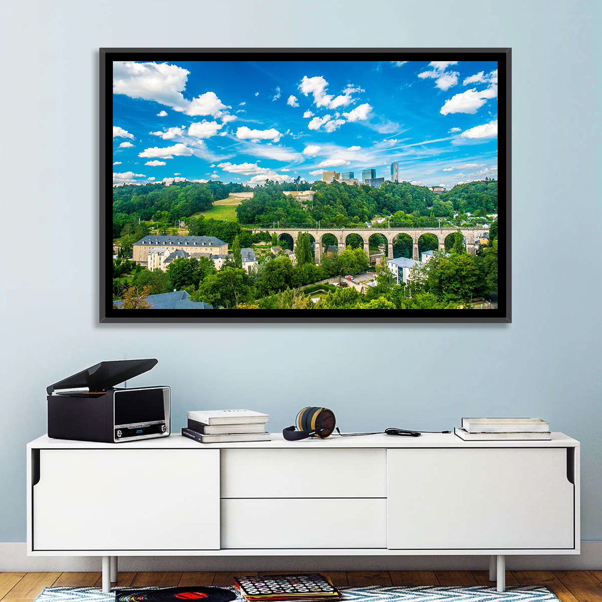 Viaduc De Pulvermühl, Luxembourg Wall Art in a room, landscape