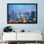Manila Cityscape at Dusk Wall Art