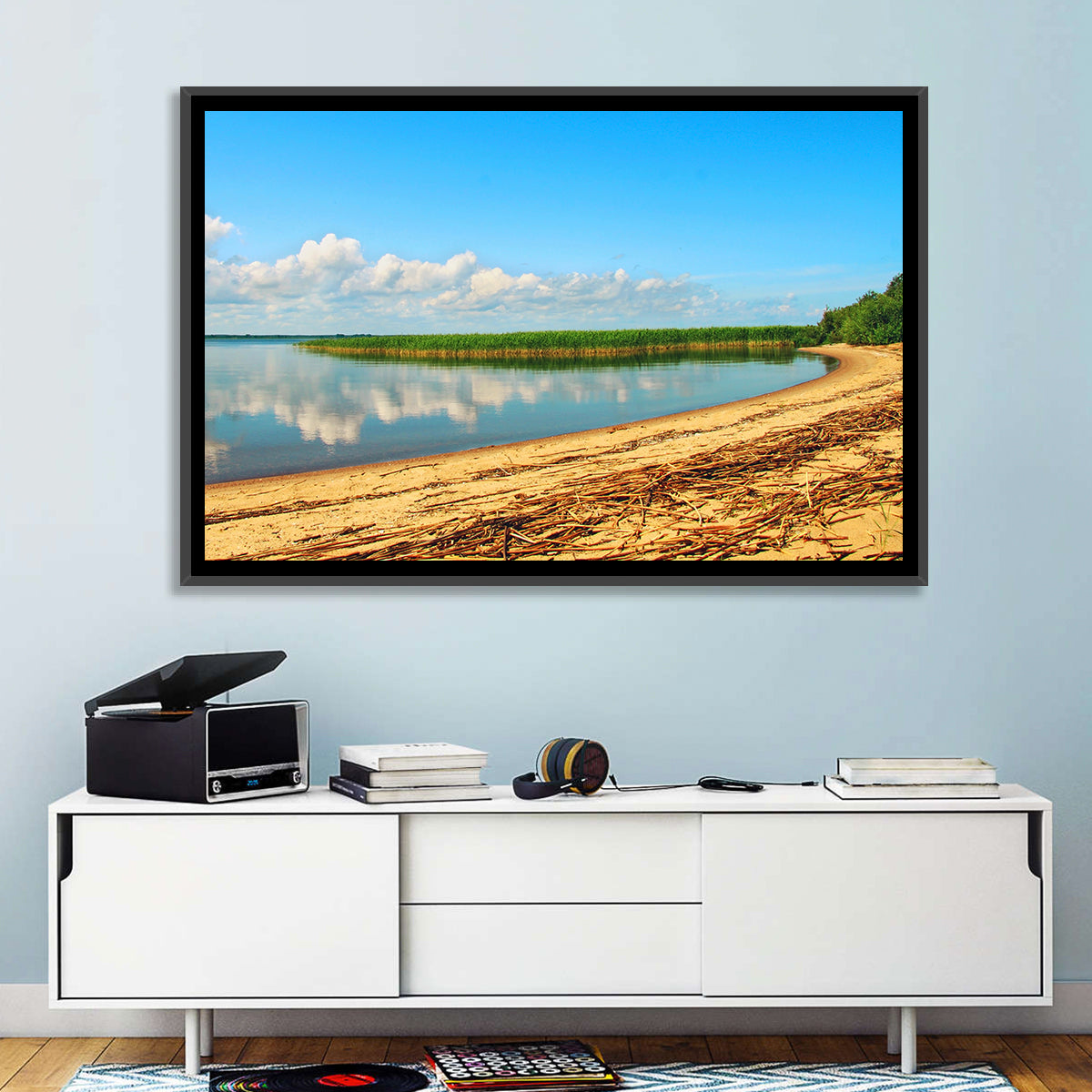 Lake Pskov Shoreline Wall Art