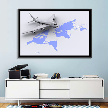 Airplane World Tour Wall Art