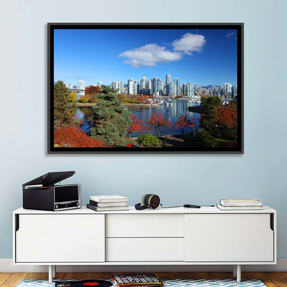 Vancouver Autumn Skyline Wall Art