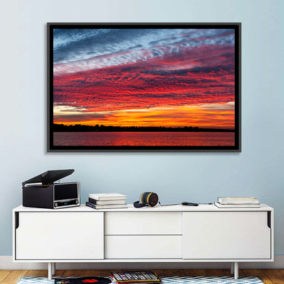 Lake Ijssel Dusk Reflection Wall Art