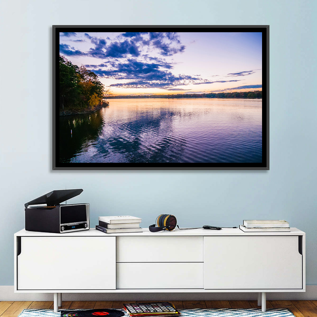 Lake Wylie Sunset Reflection Wall Art