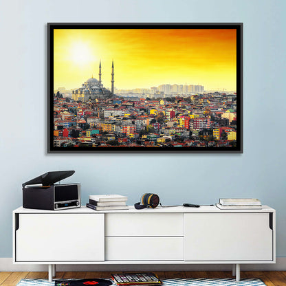 Fatih Mosque at Sunset Wall Art