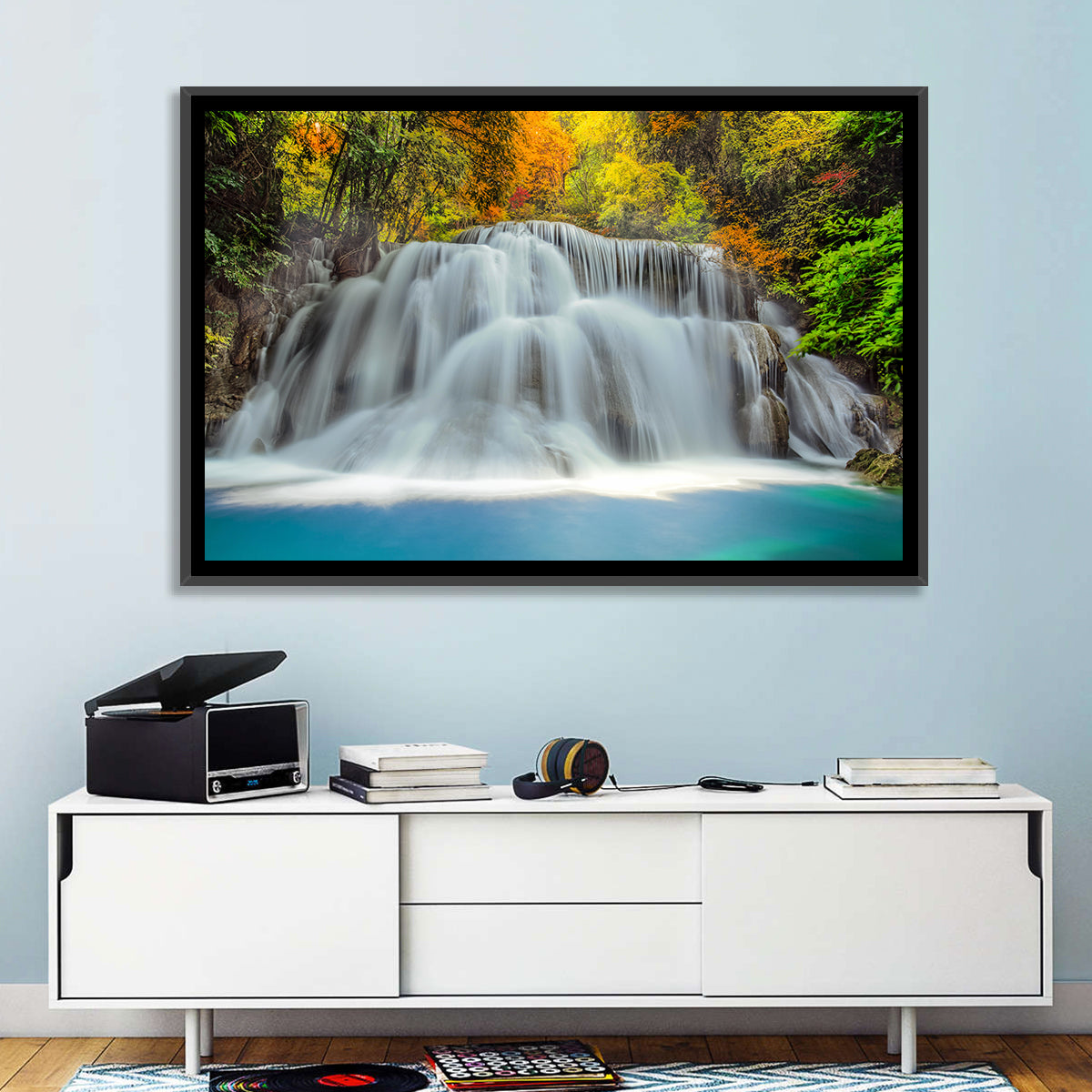 Forest Waterfall Wall Art