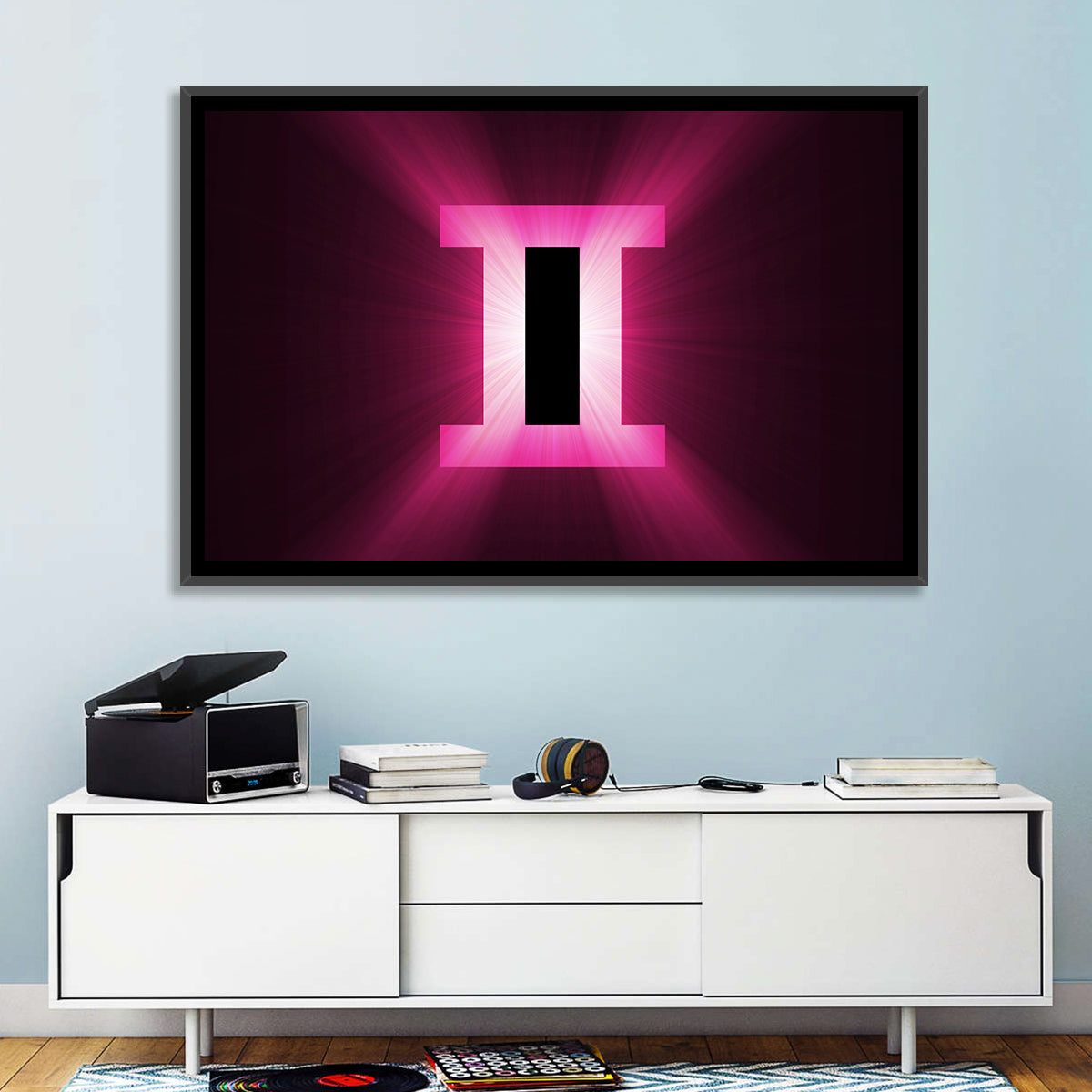Radiant Gemini Symbol Wall Art