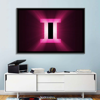 Radiant Gemini Symbol Wall Art