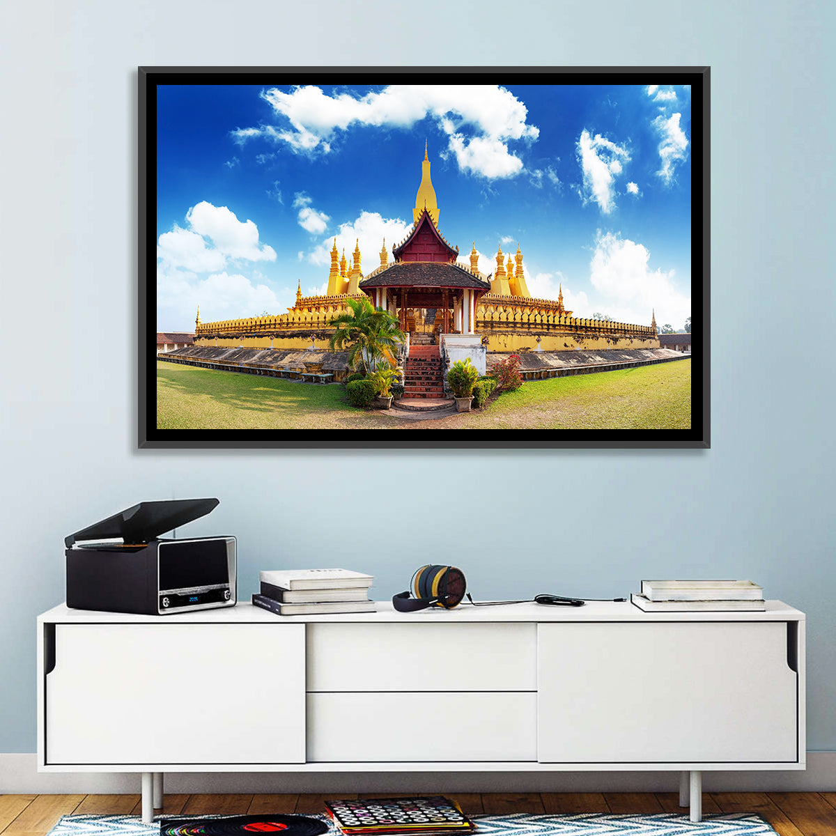 Pha That Luang Wall Art in a room, landscape