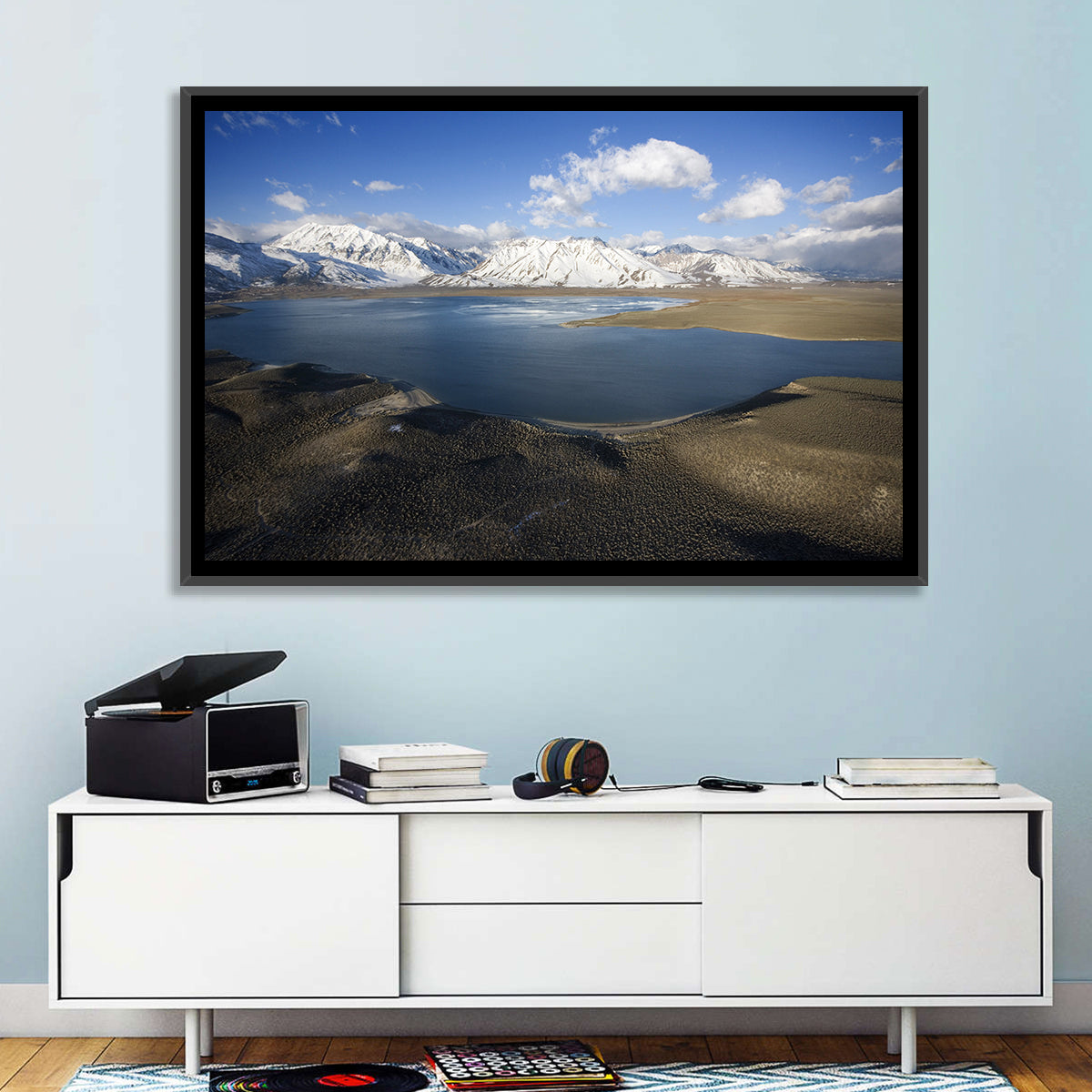Lake Crowley Aerial View Wall Art