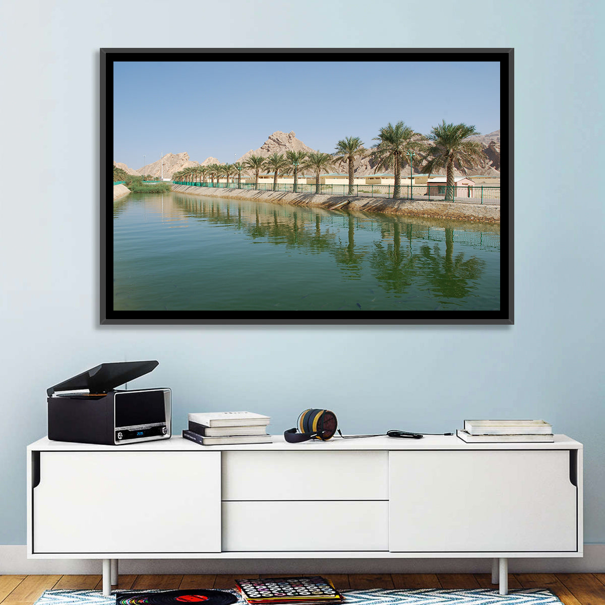 Palm Lake Reflections Wall Art