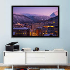 Tromsø Twilight Cityscape Wall Art