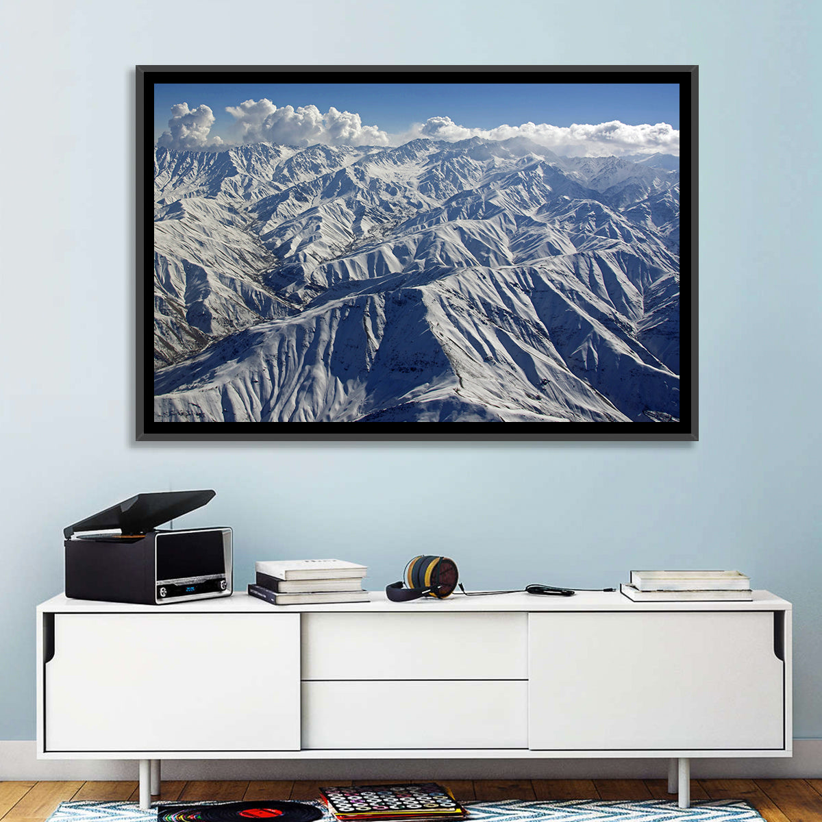 Snow-capped Afghan Mountains Wall Art