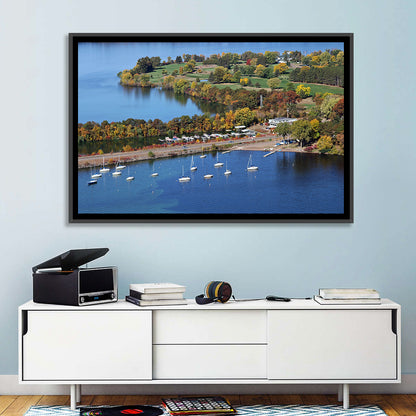 Lake Wissota Aerial Wall Art