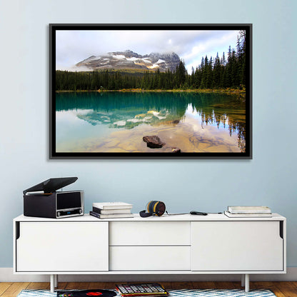 Lake O Hara Mountain Reflection Wall Art