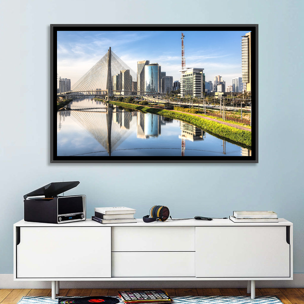 Estaiada Bridge Reflections Wall Art
