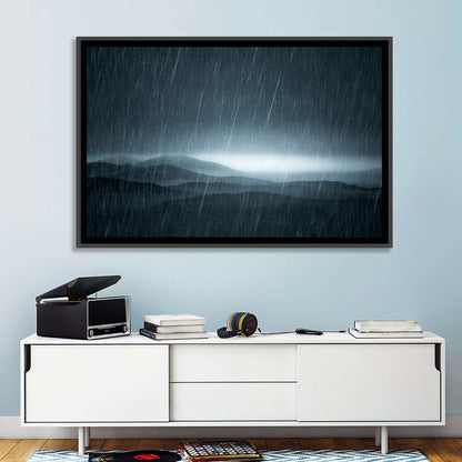 Rain Storm Over Mountains Wall Art