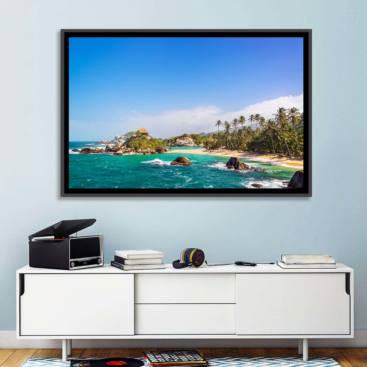 Cabo San Juan Del Guia Beach Wall Art in a room, landscape