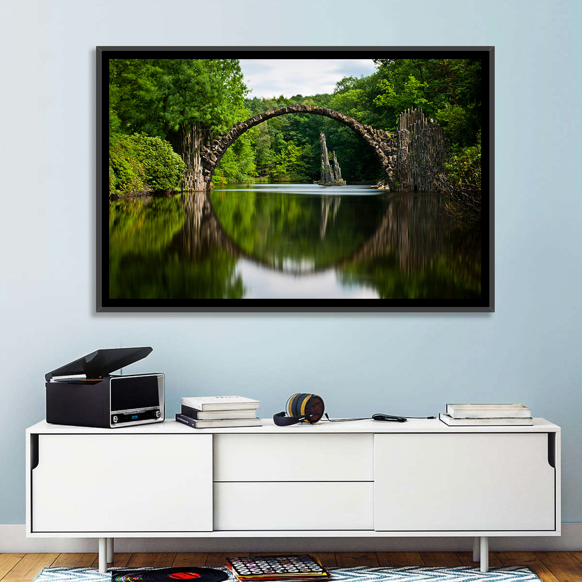Rakotzbrücke Devil's Bridge, Gablenz Wall Art in a room, landscape