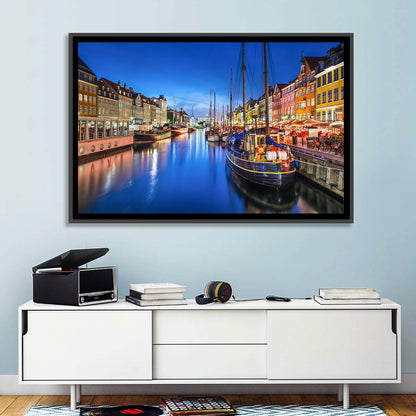 Nyhavn Canal at Dusk Wall Art