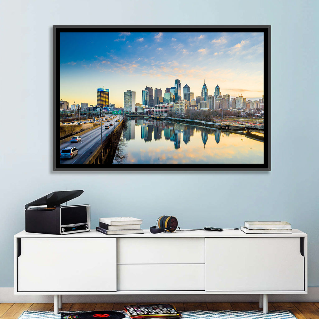 Philadelphia Skyline at Dusk Wall Art